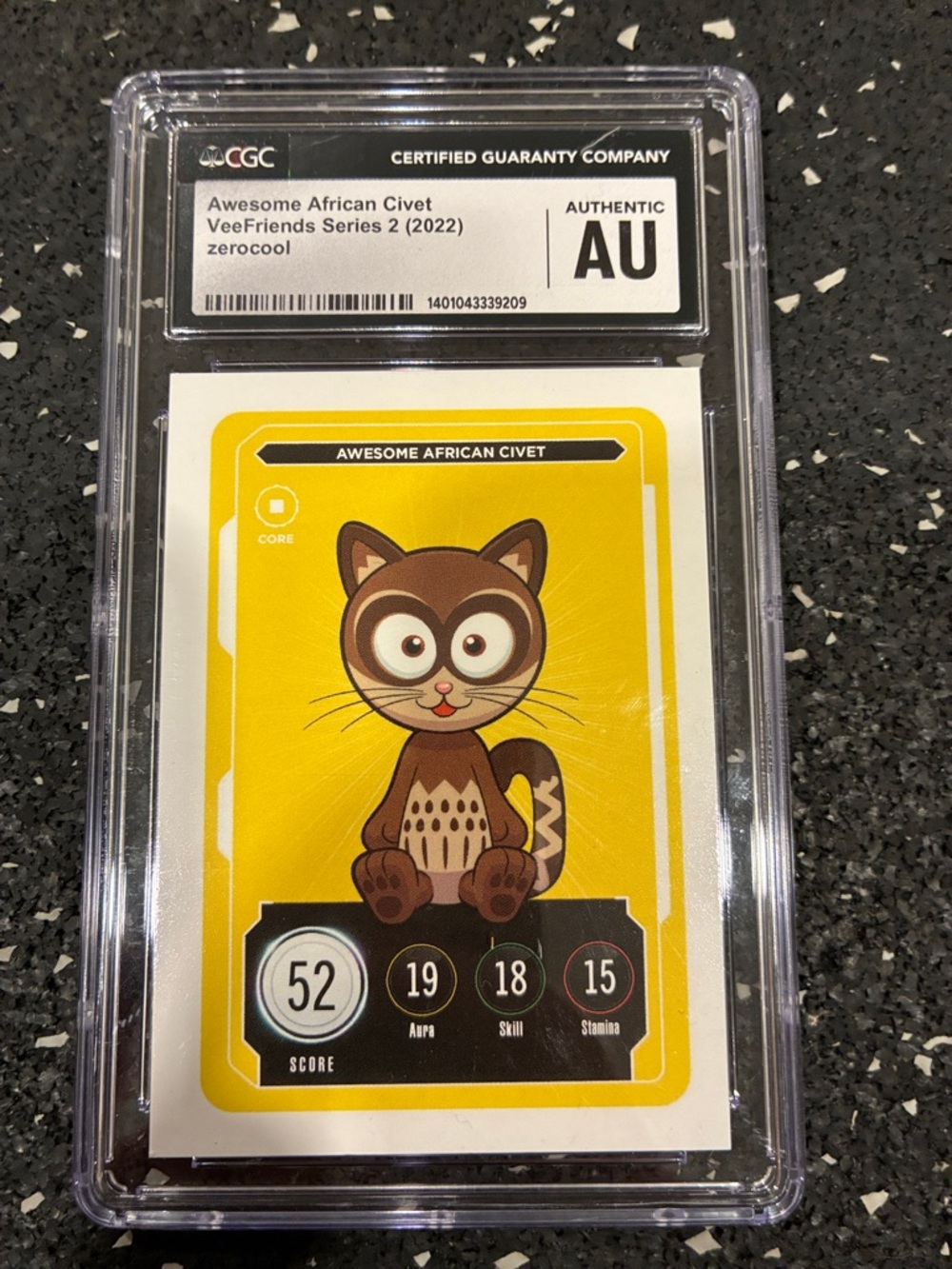 VeeFriends Awesome African Civet Trading Card - Yellow